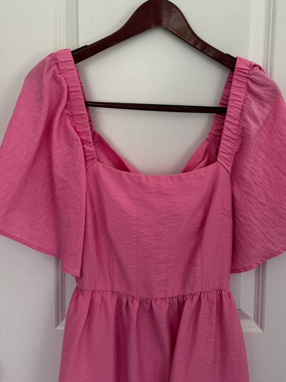 A New Day Flutter Sleeve Tie Back Midi Dress - Picture 6 of 9